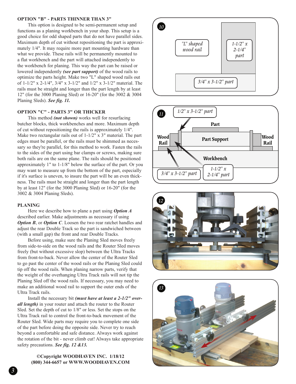 Woodhaven 3000-3004: Planing Sleds User Manual | Page 4 / 4