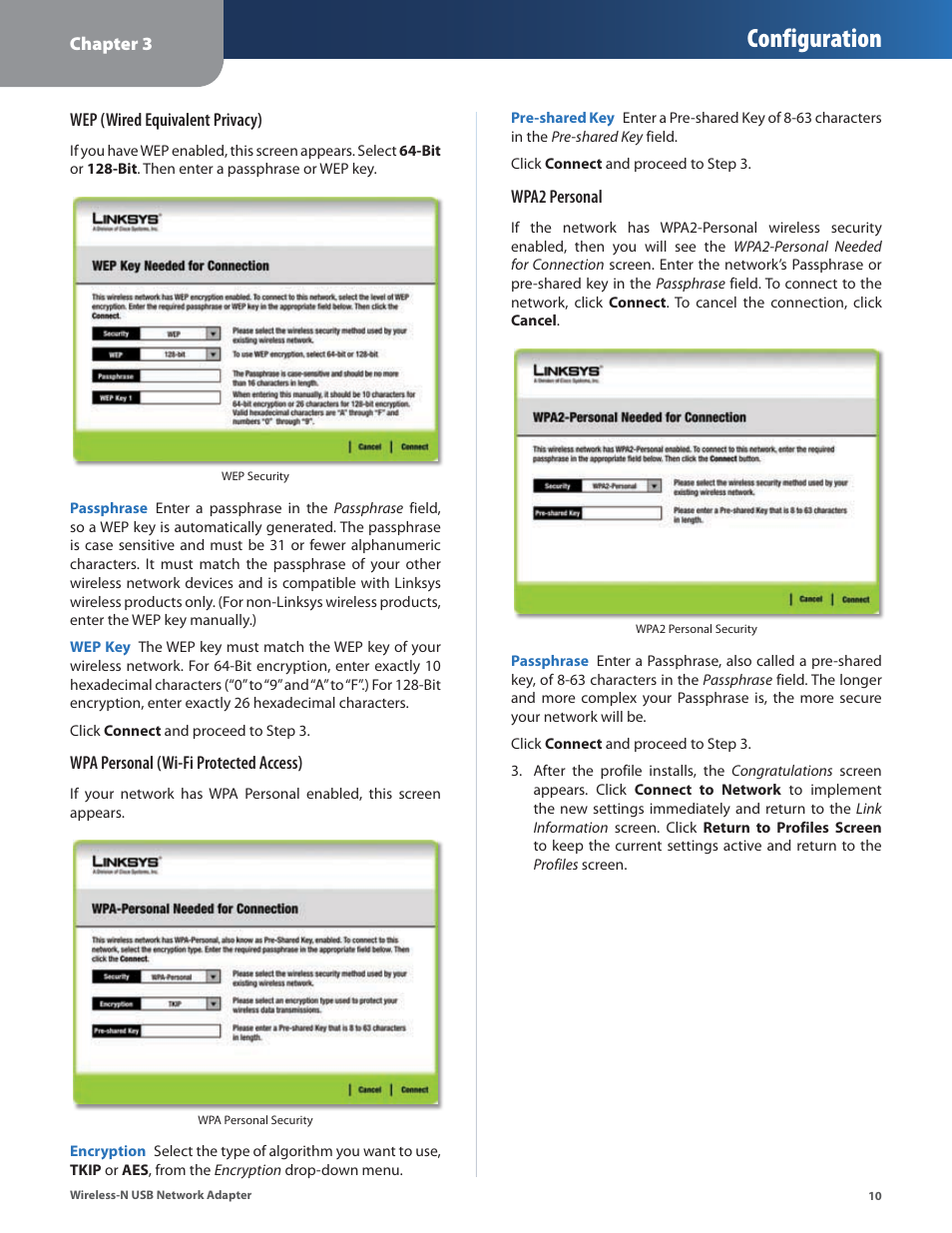 Configuration | Cisco WUSB300N User Manual | Page 11 / 39