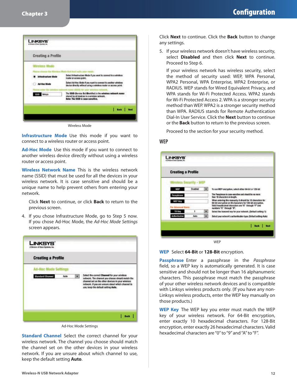 Configuration | Cisco WUSB300N User Manual | Page 13 / 39