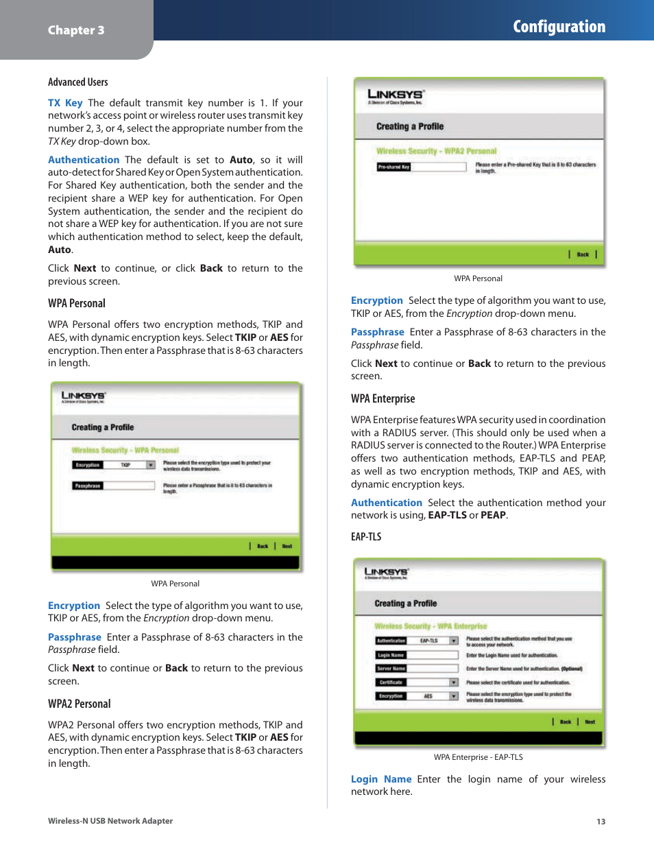 Configuration | Cisco WUSB300N User Manual | Page 14 / 39