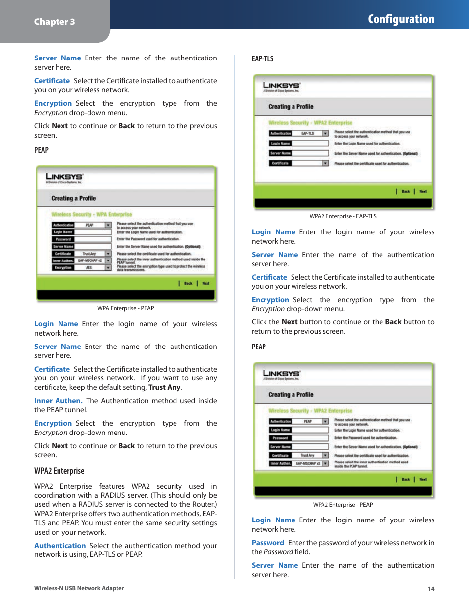 Configuration | Cisco WUSB300N User Manual | Page 15 / 39