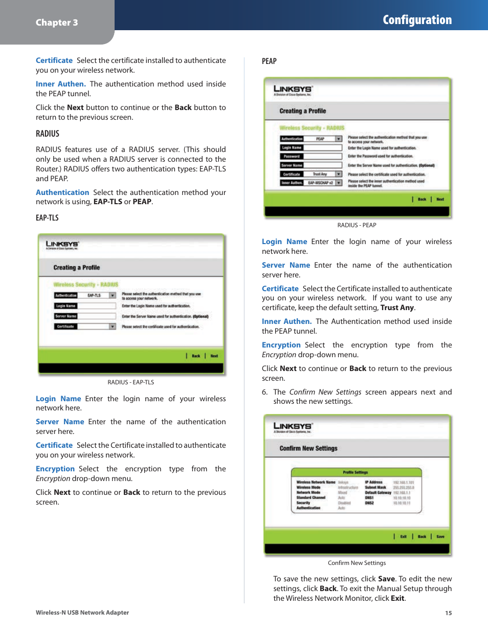 Configuration | Cisco WUSB300N User Manual | Page 16 / 39