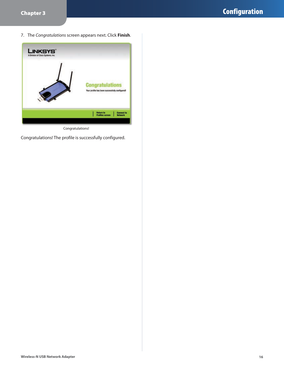 Configuration | Cisco WUSB300N User Manual | Page 17 / 39