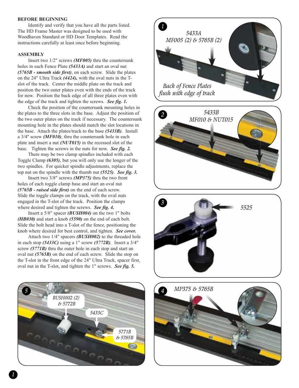 Woodhaven 5433: HD Rail Master User Manual | Page 2 / 4