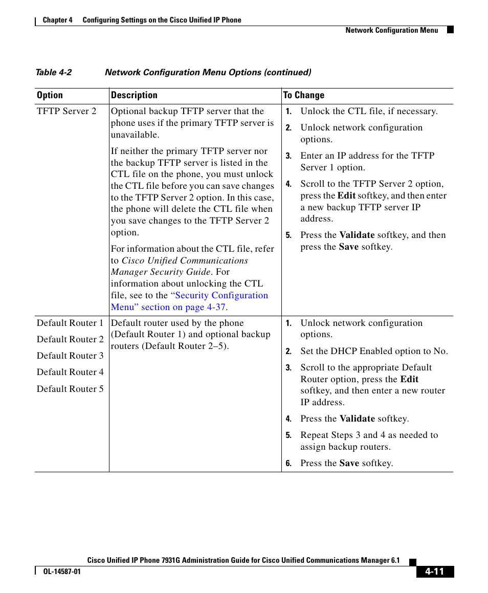 Cisco 7931G User Manual | Page 11 / 44