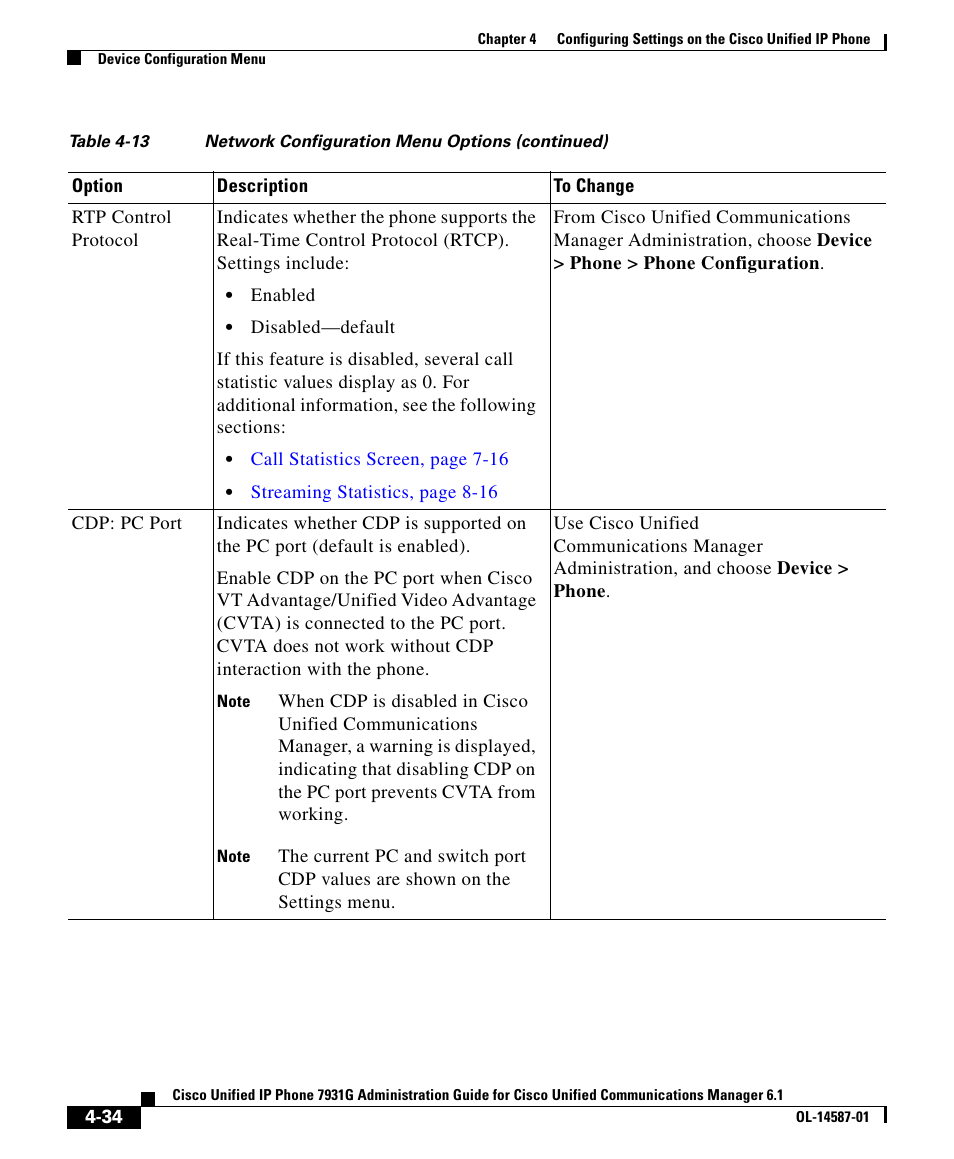 Cisco 7931G User Manual | Page 34 / 44