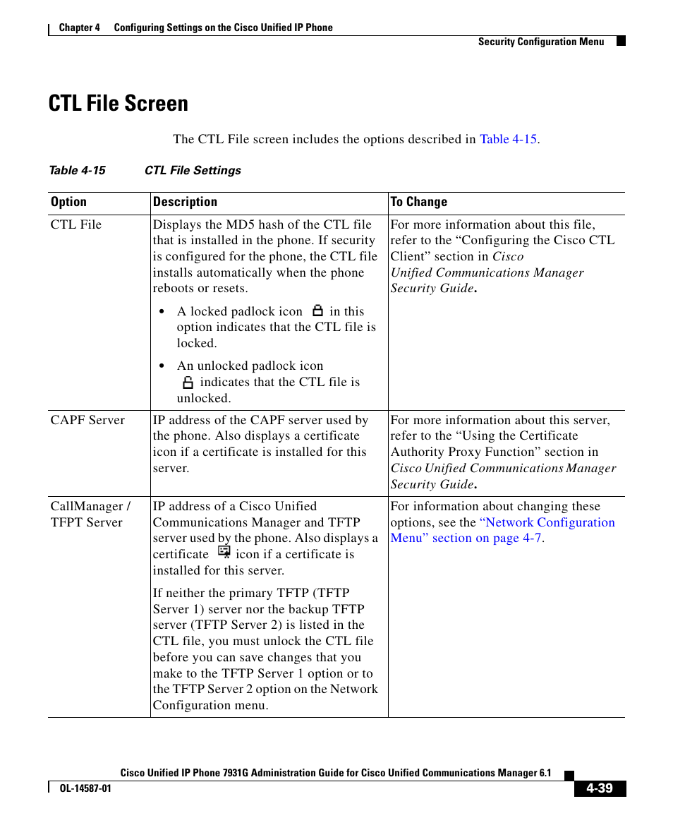 Ctl file screen | Cisco 7931G User Manual | Page 39 / 44