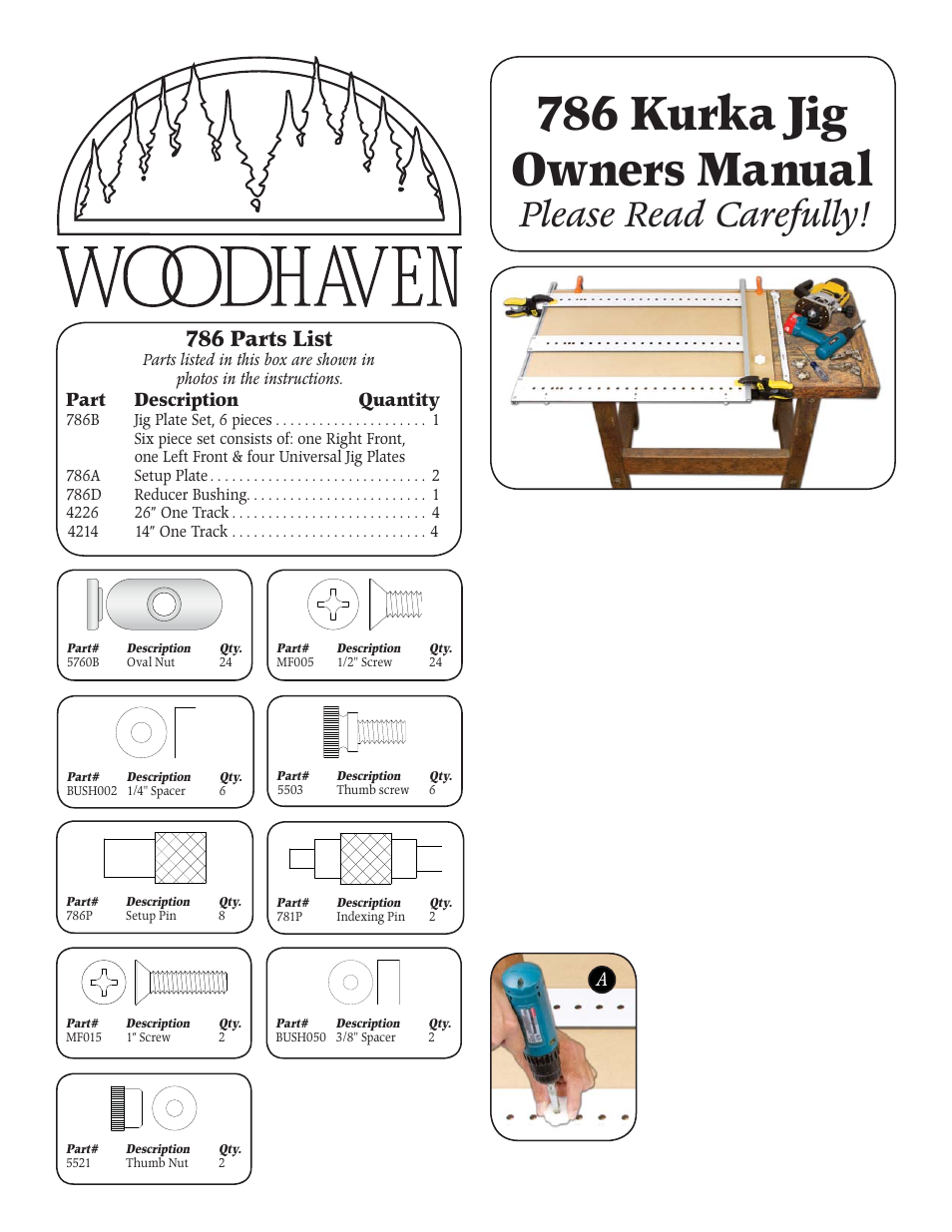 Woodhaven 786: Kurka Jig User Manual | 8 pages