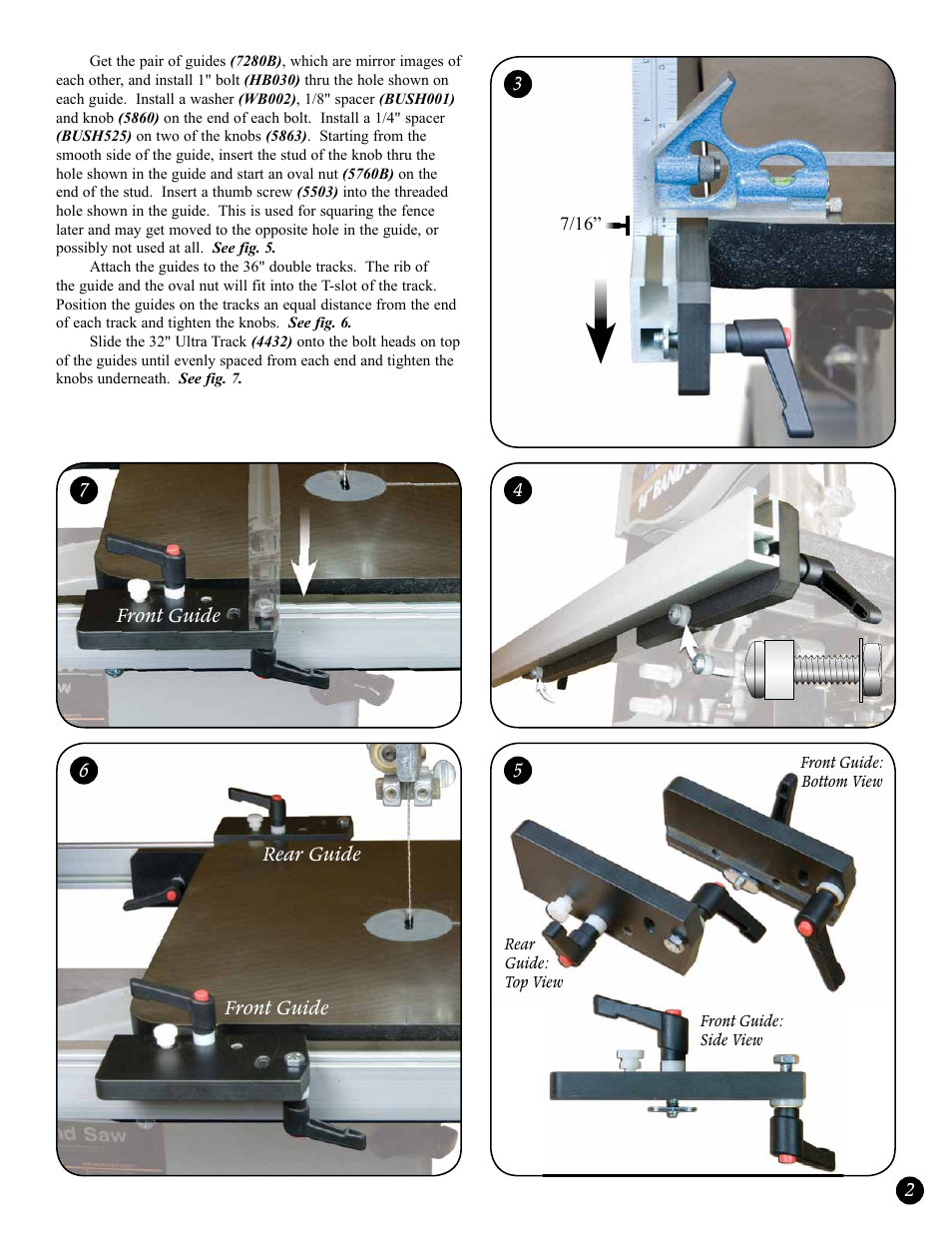 Woodhaven 7282: Large Bandsaw Fence User Manual | Page 3 / 4