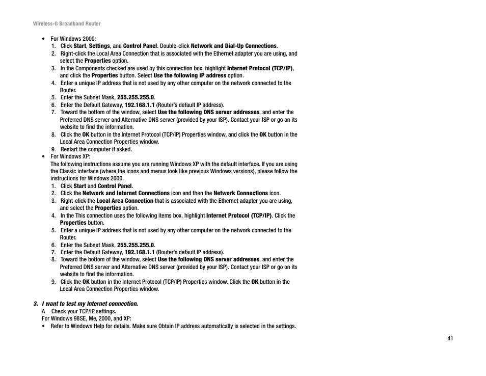 Cisco WRK54G User Manual | Page 47 / 80
