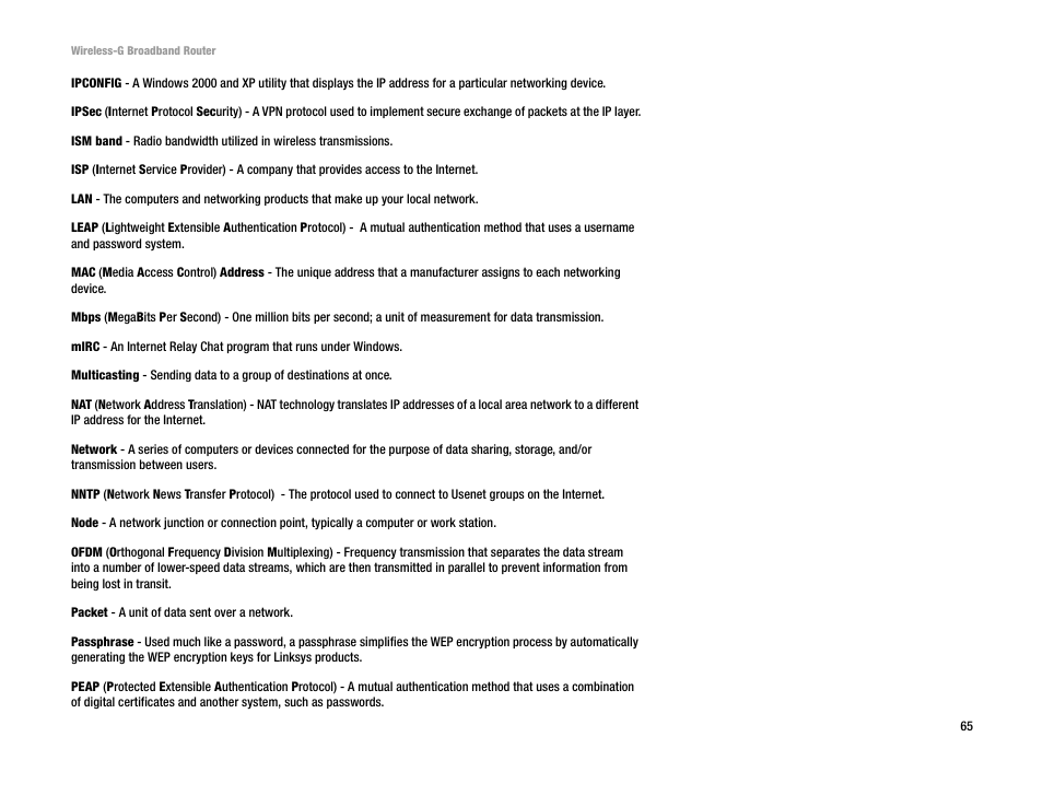 Cisco WRK54G User Manual | Page 71 / 80