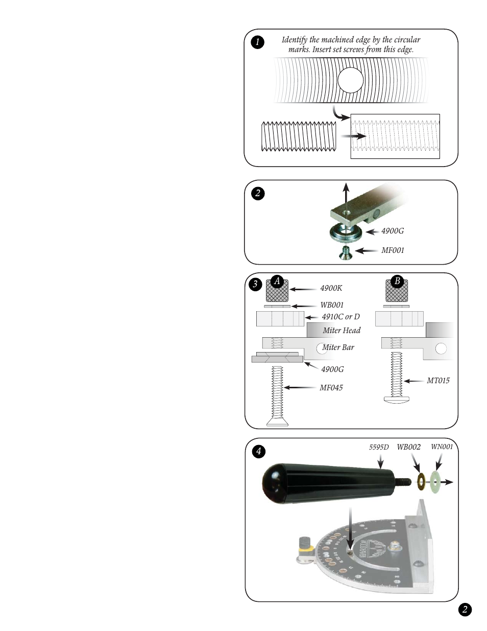 Woodhaven 4910: Deluxe Miter Gauge User Manual | Page 3 / 4