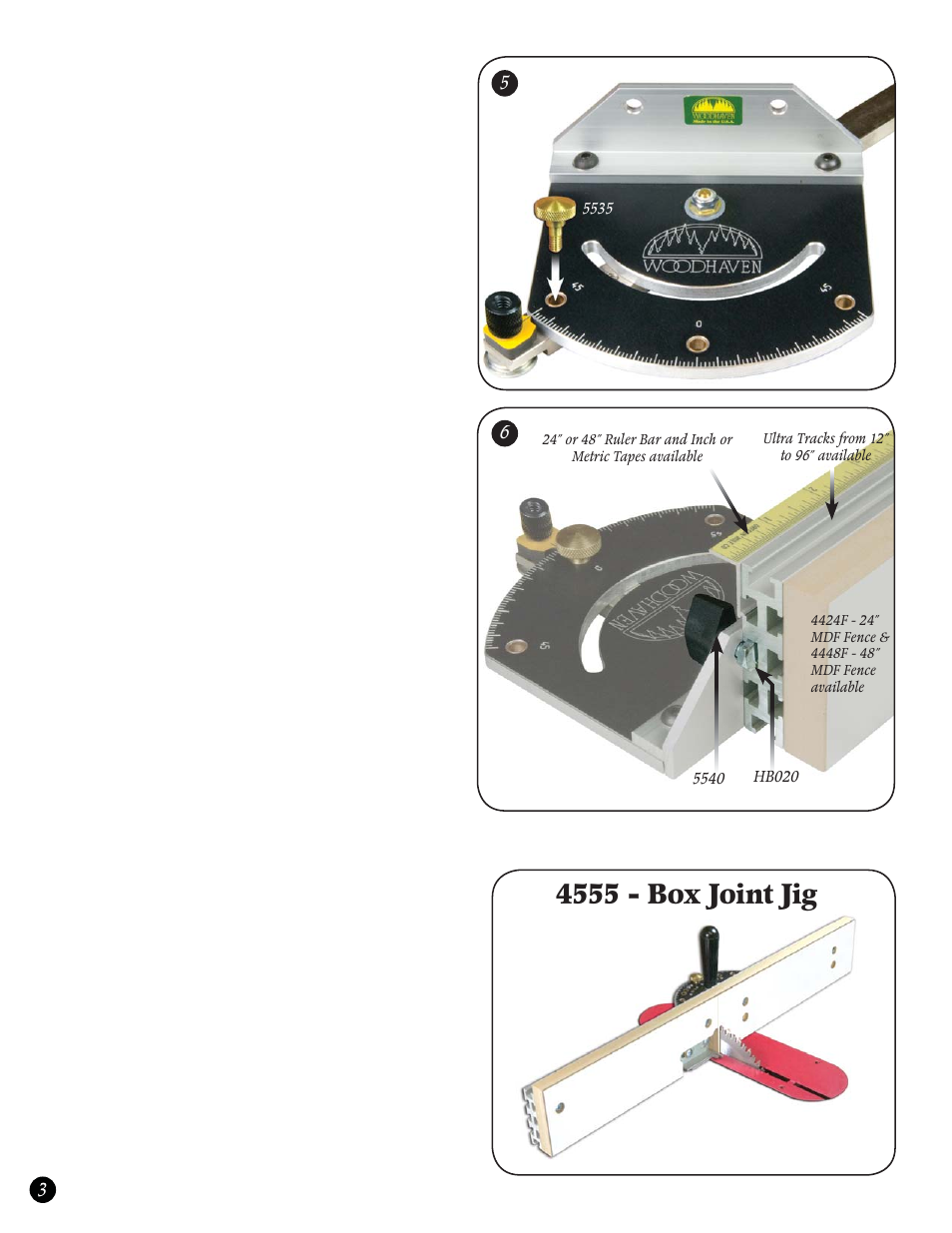 4555 - box joint jig | Woodhaven 4915: Standard Miter Gauge User Manual | Page 4 / 4