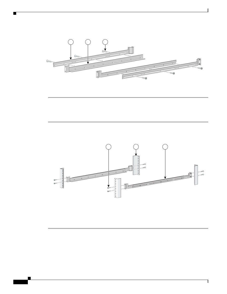 Attach the crossrail supports to the rack, Mount the system to the rack | Cisco OL-7822-06 User Manual | Page 14 / 64