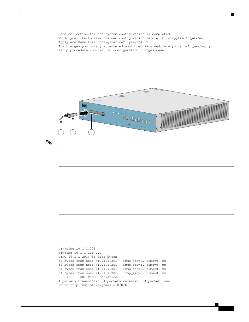 Connect the management interface, Example, Step 1 | Step 2, Step 3 | Cisco OL-7822-06 User Manual | Page 45 / 64