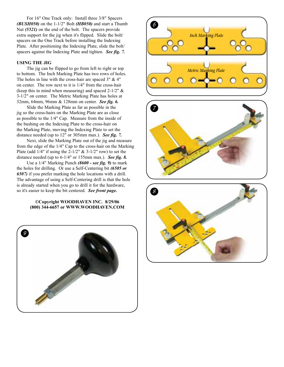 Woodhaven 8680-8695: Hardware Marking Jigs User Manual | Page 3 / 4