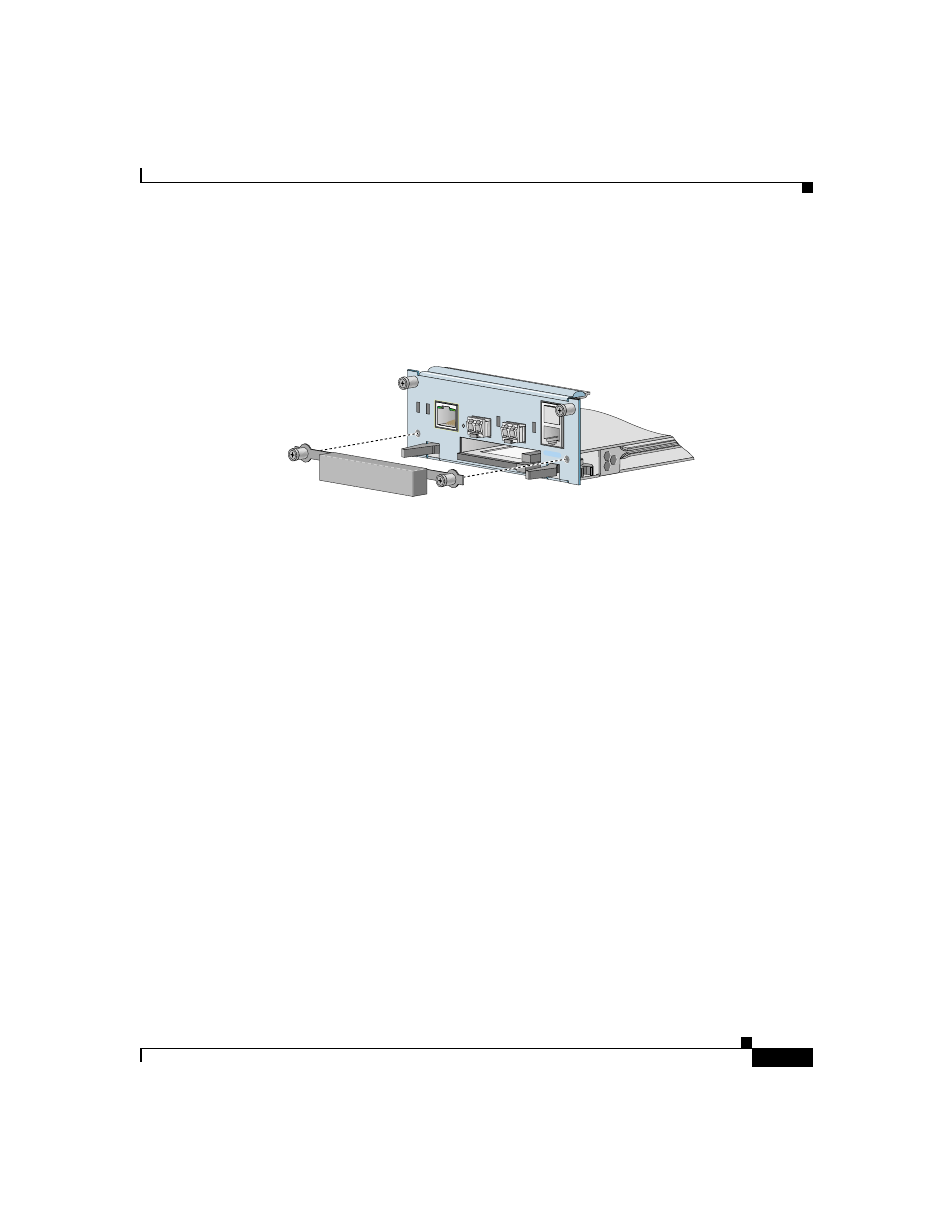 Figure 1-9, Reboot the css to initialize the passive scm, Figure 1-9 installing a pcmcia cover on an scm 9 | Cisco 11500 Series User Manual | Page 55 / 206