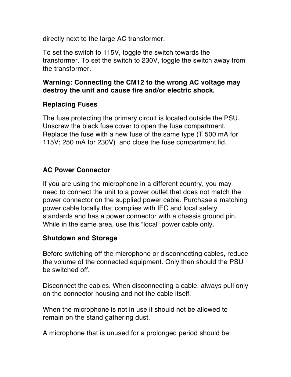 Wunder Audio CM12 User Manual | Page 4 / 6