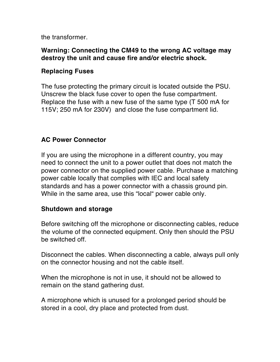 Wunder Audio CM49 User Manual | Page 4 / 6
