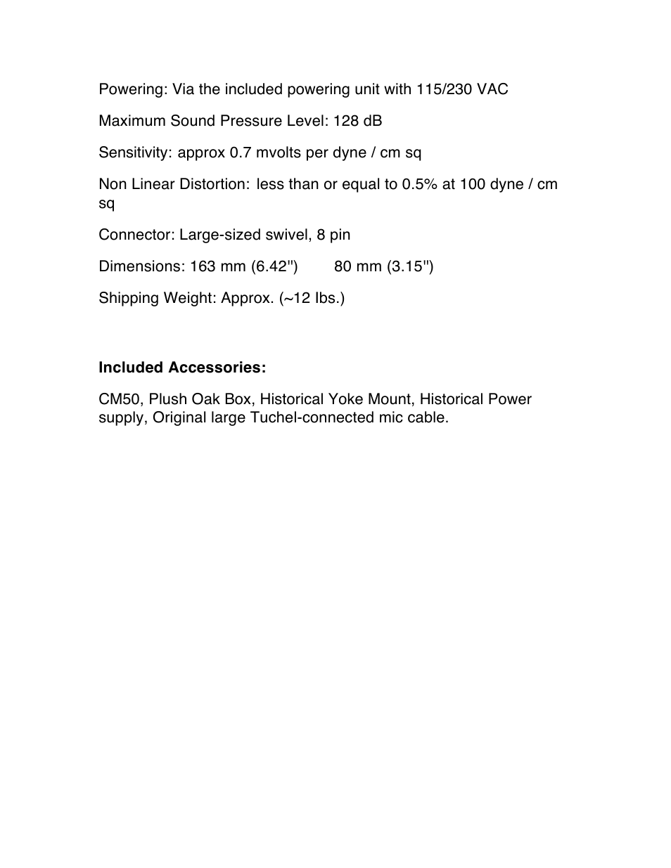Wunder Audio CM50 User Manual | Page 6 / 6