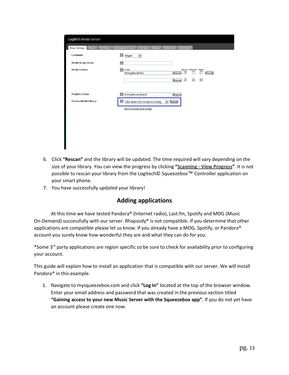 Adding applications | Wyred 4 Sound MS User Manual | Page 13 / 22