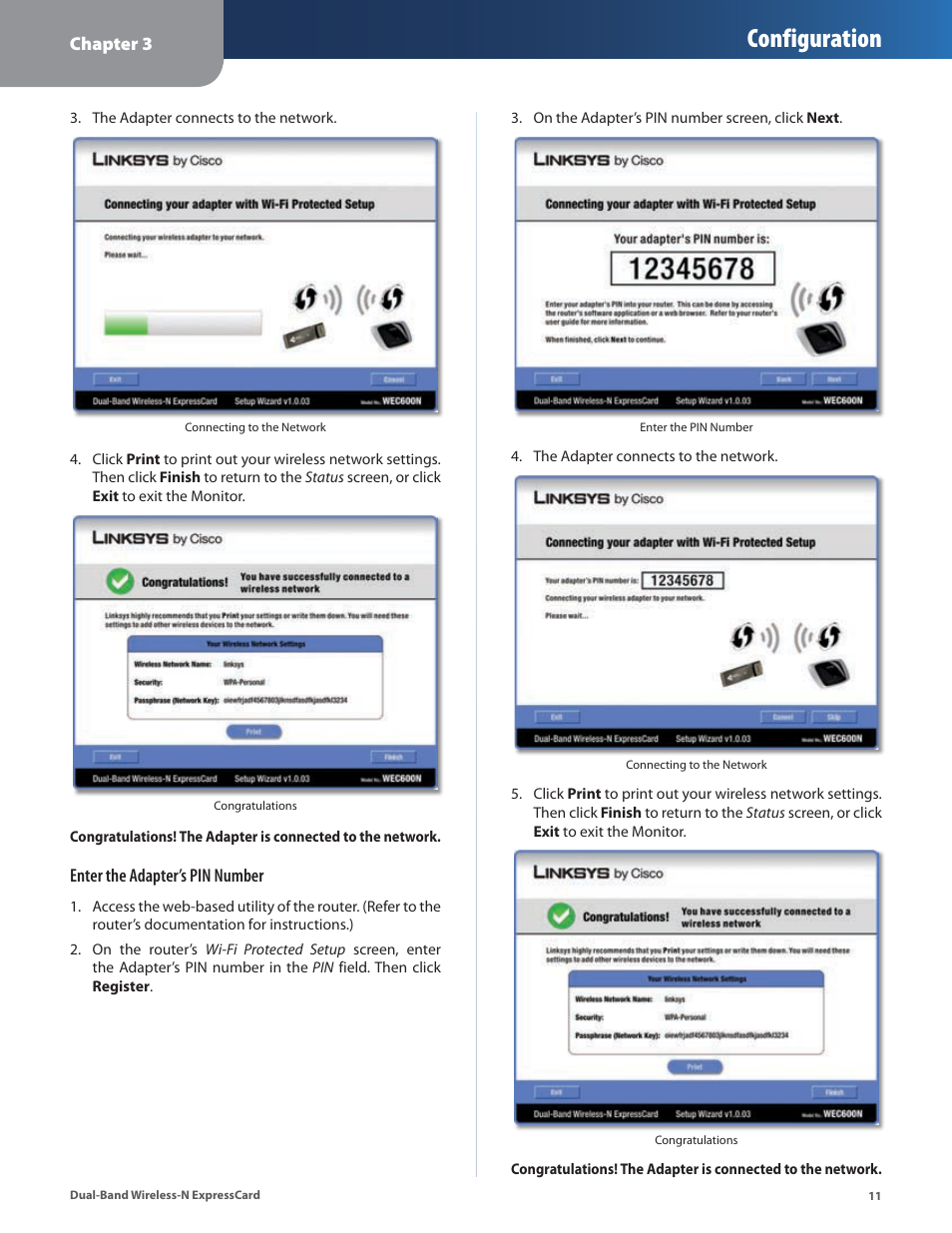 Configuration | Cisco WEC600N User Manual | Page 12 / 44