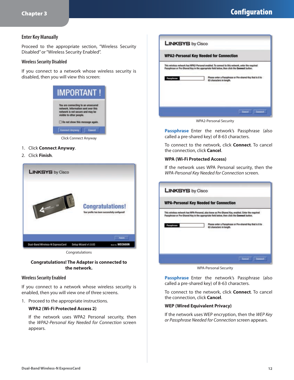 Configuration | Cisco WEC600N User Manual | Page 13 / 44