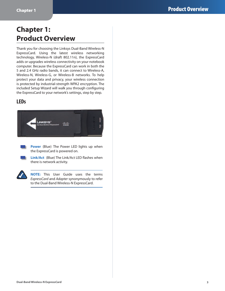 Chapter 1: product overview, Product overview, Leds | Cisco WEC600N User Manual | Page 4 / 44