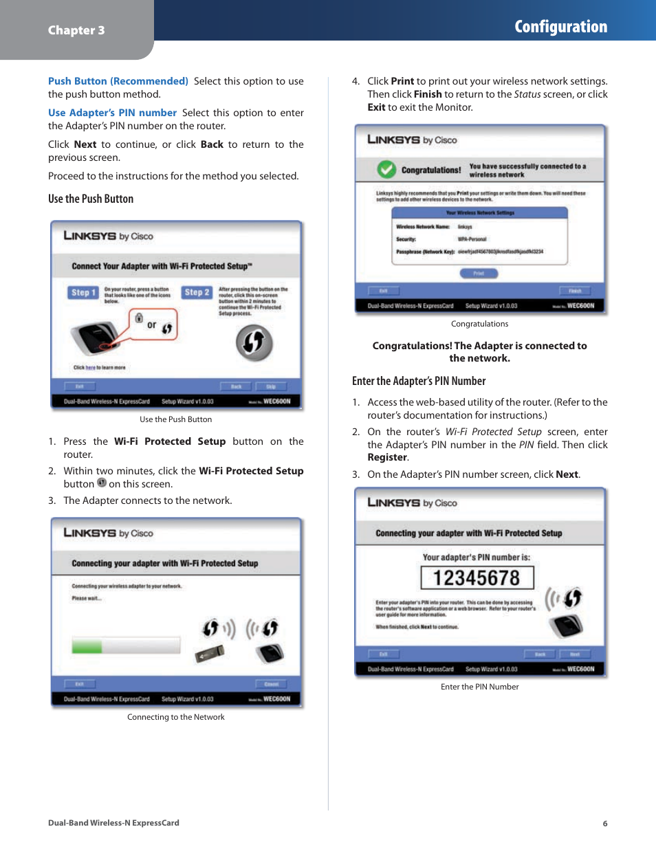 Configuration | Cisco WEC600N User Manual | Page 7 / 44