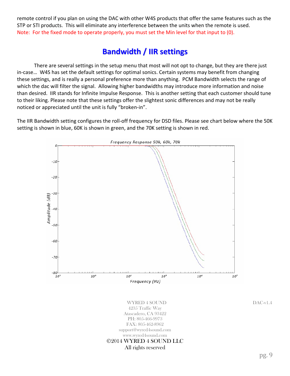 Wyred 4 Sound DSDse User Manual | Page 11 / 20