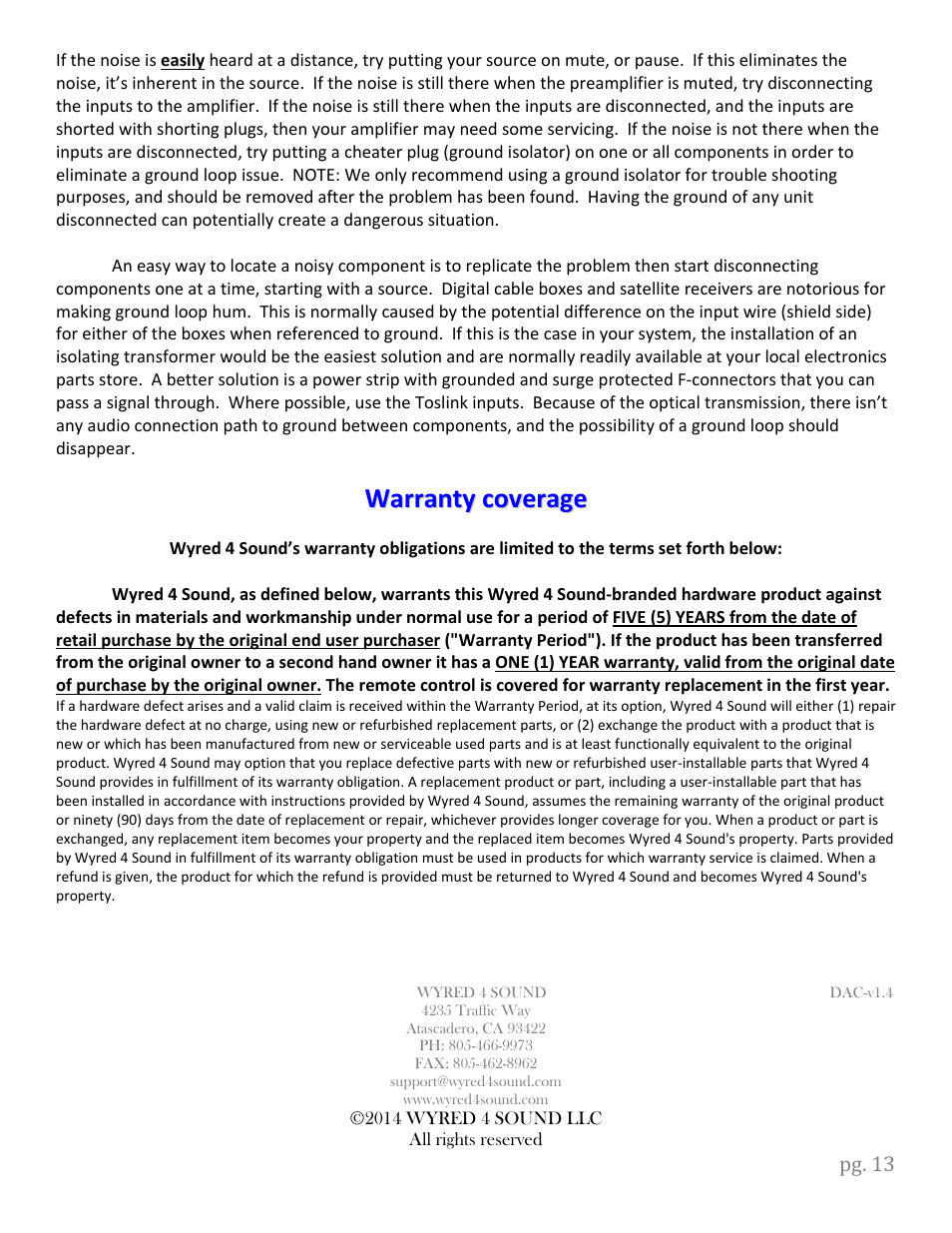 Wyred 4 Sound DSDse User Manual | Page 15 / 20