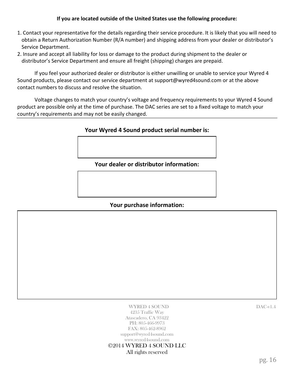 Wyred 4 Sound DSDse User Manual | Page 18 / 20