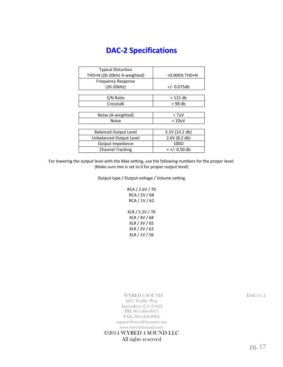 Wyred 4 Sound DSDse User Manual | Page 19 / 20