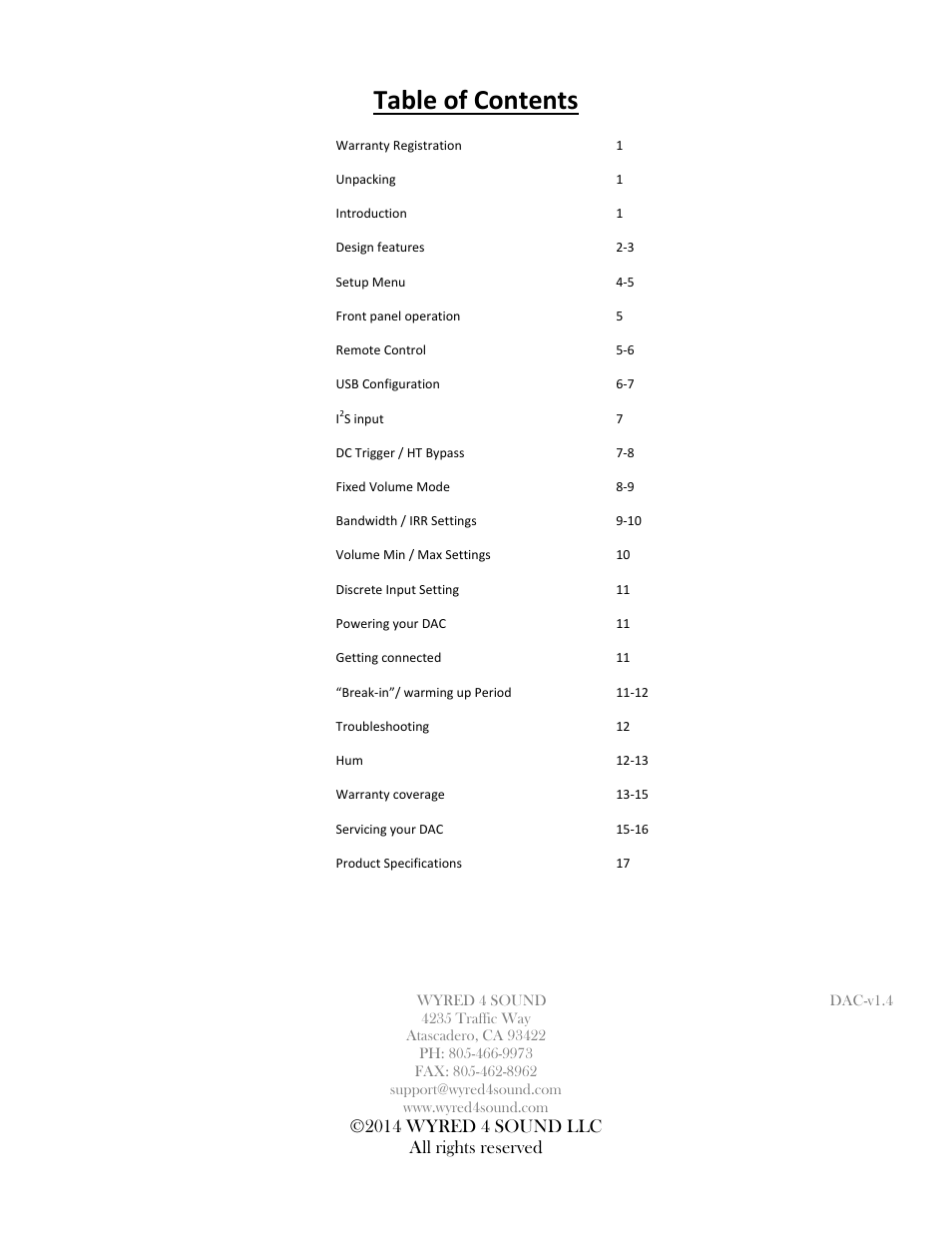 Wyred 4 Sound DSDse User Manual | Page 2 / 20