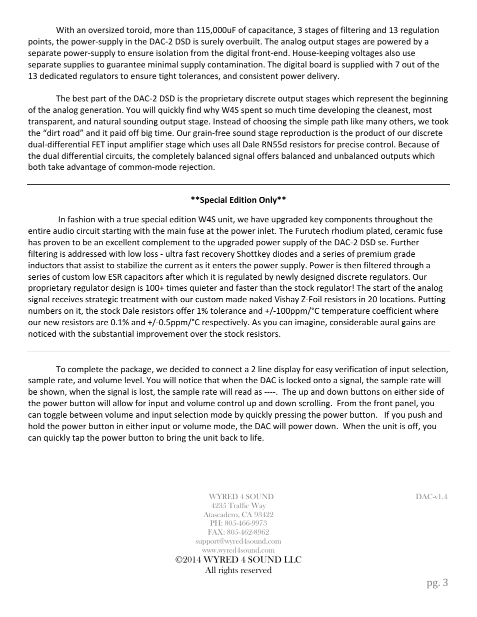 Wyred 4 Sound DSDse User Manual | Page 5 / 20