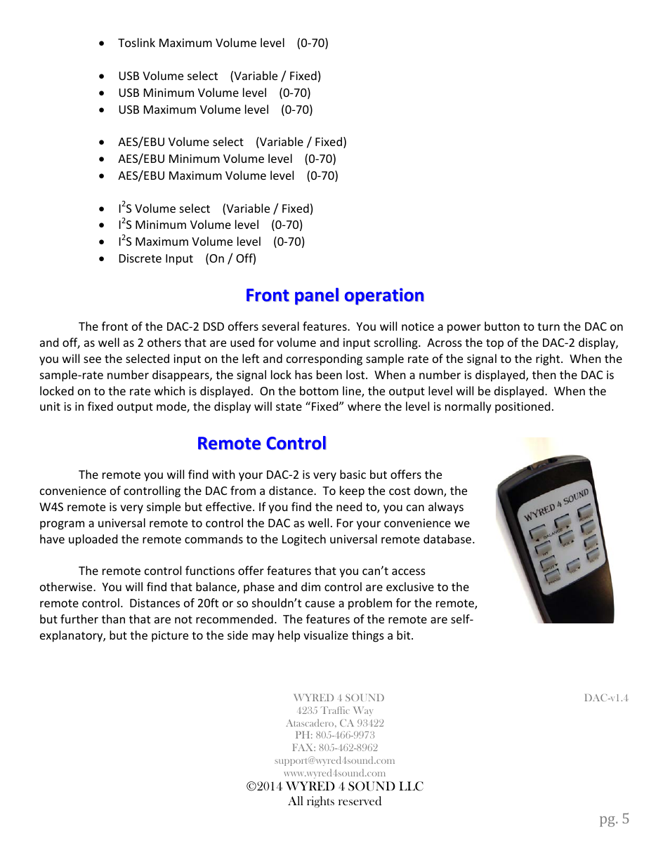 Wyred 4 Sound DSDse User Manual | Page 7 / 20