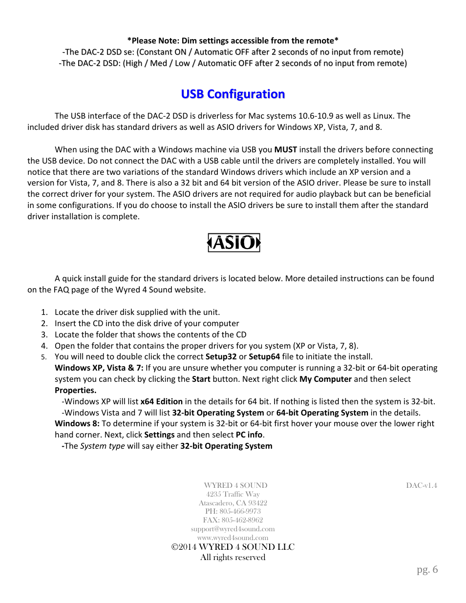 Wyred 4 Sound DSDse User Manual | Page 8 / 20