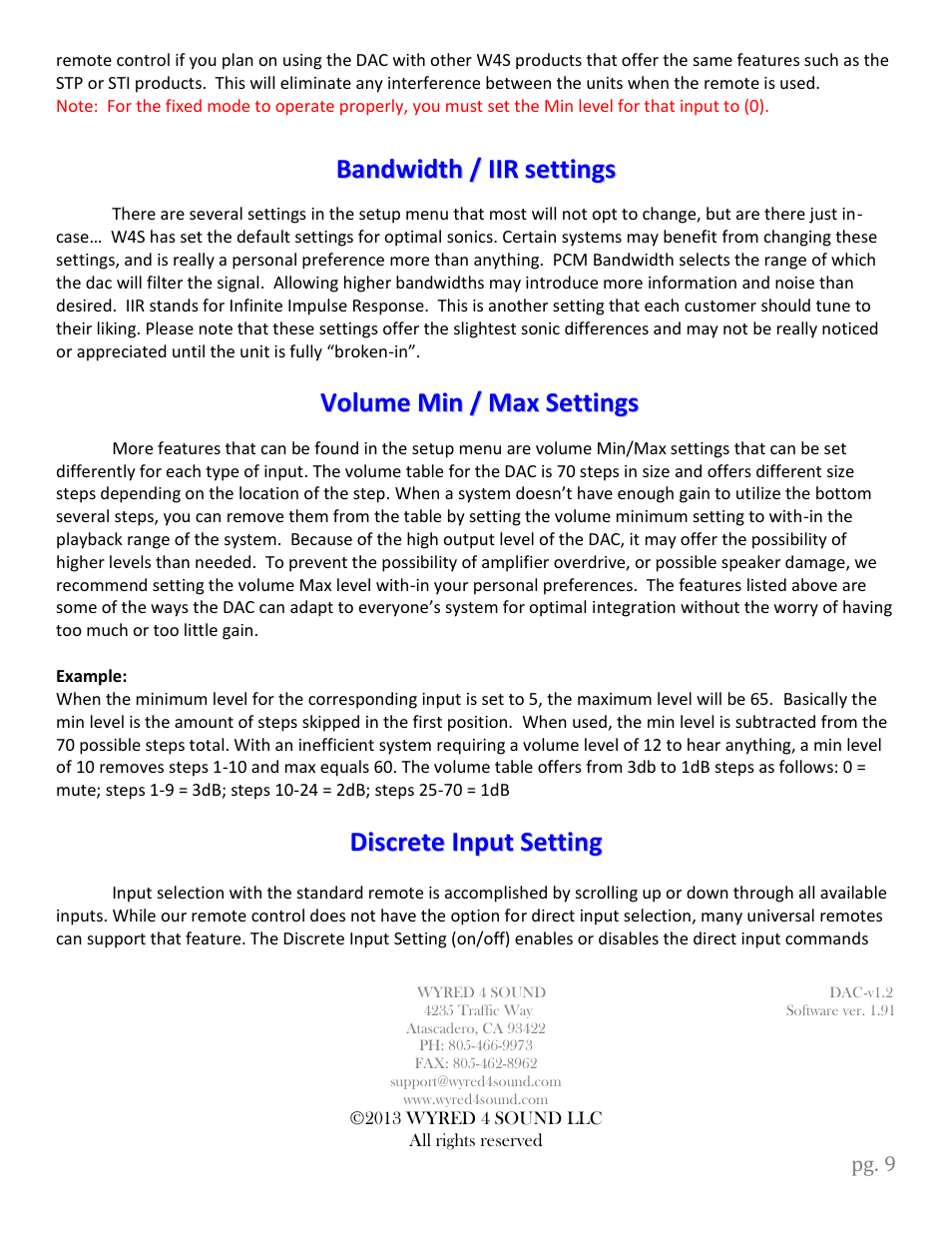 Wyred 4 Sound DSDse User Manual | Page 11 / 18