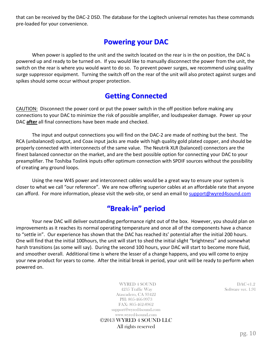 Wyred 4 Sound DSDse User Manual | Page 12 / 18