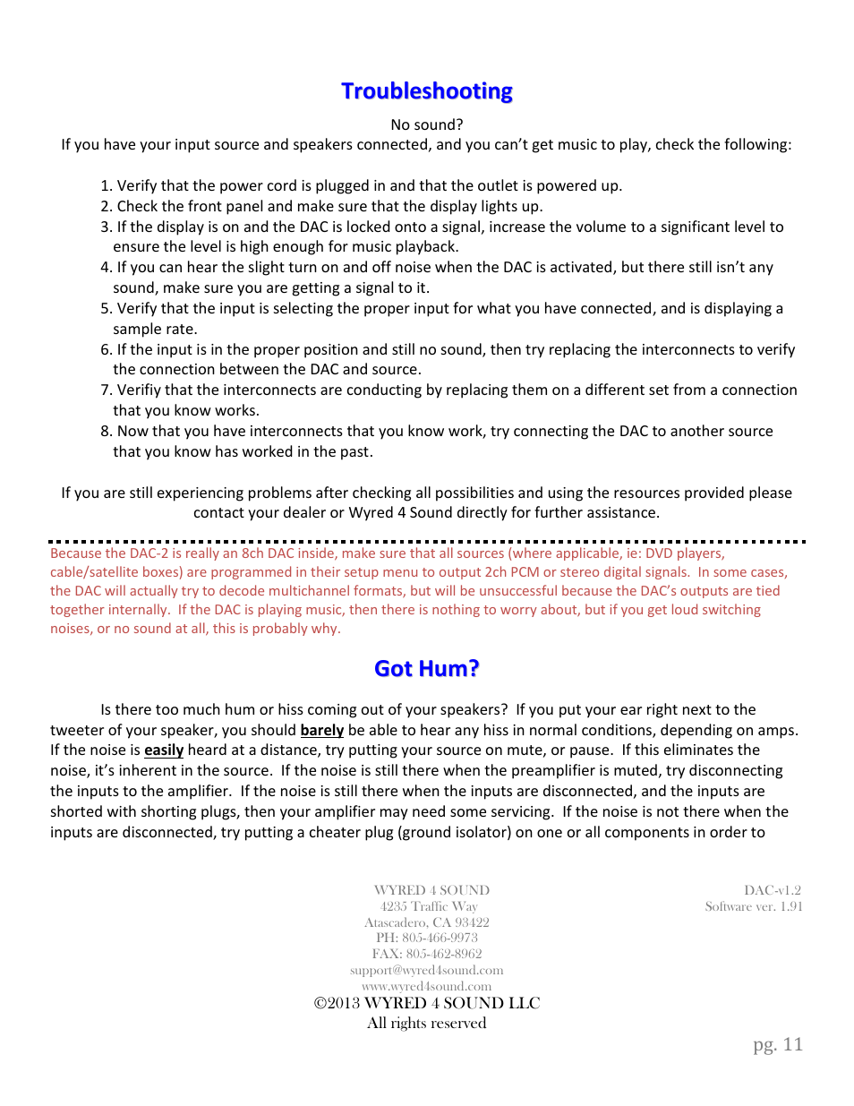 Wyred 4 Sound DSDse User Manual | Page 13 / 18
