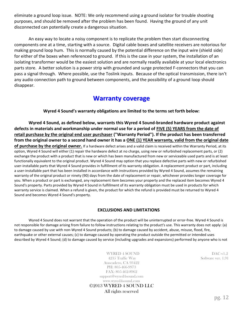 Wyred 4 Sound DSDse User Manual | Page 14 / 18