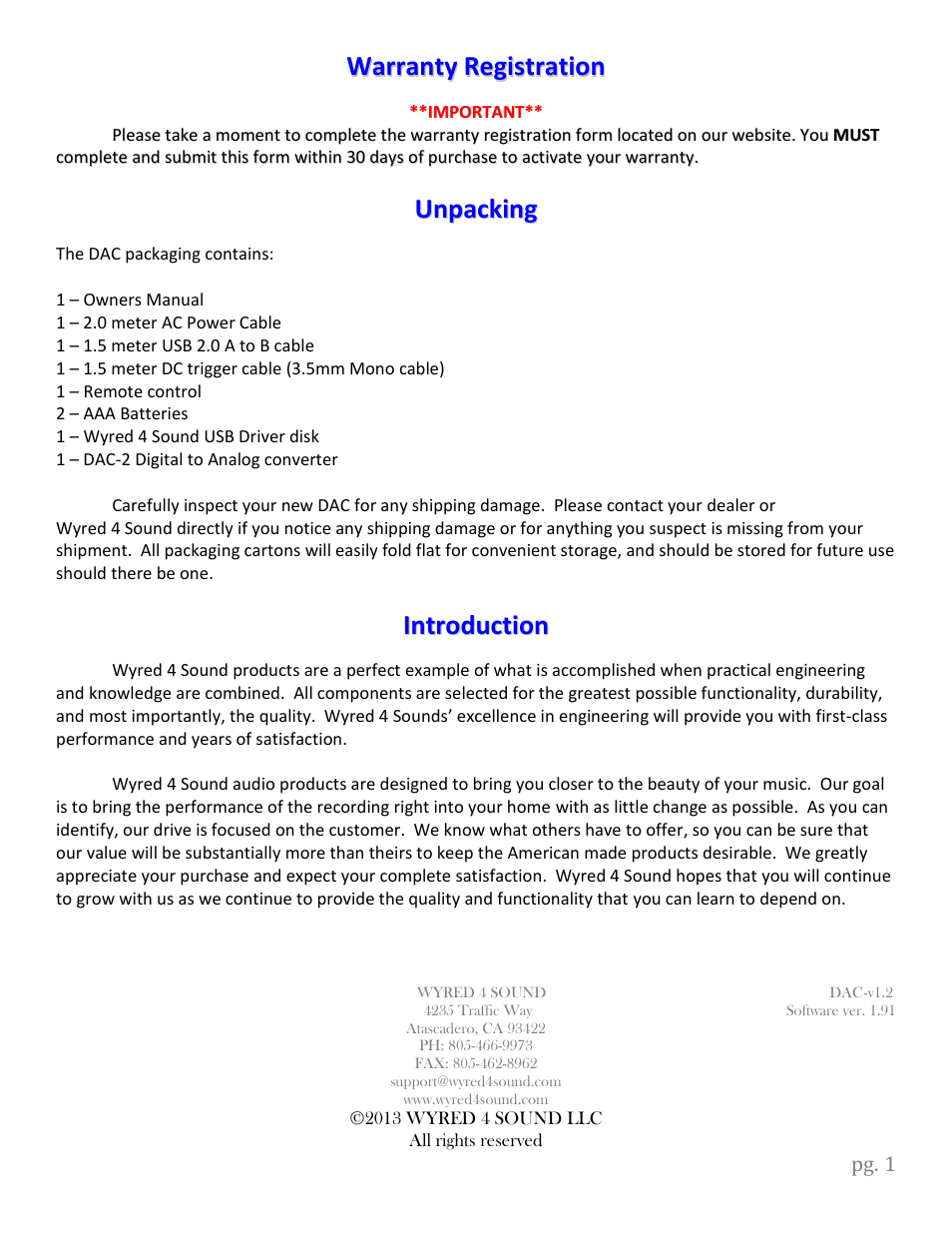 Wyred 4 Sound DSDse User Manual | Page 3 / 18