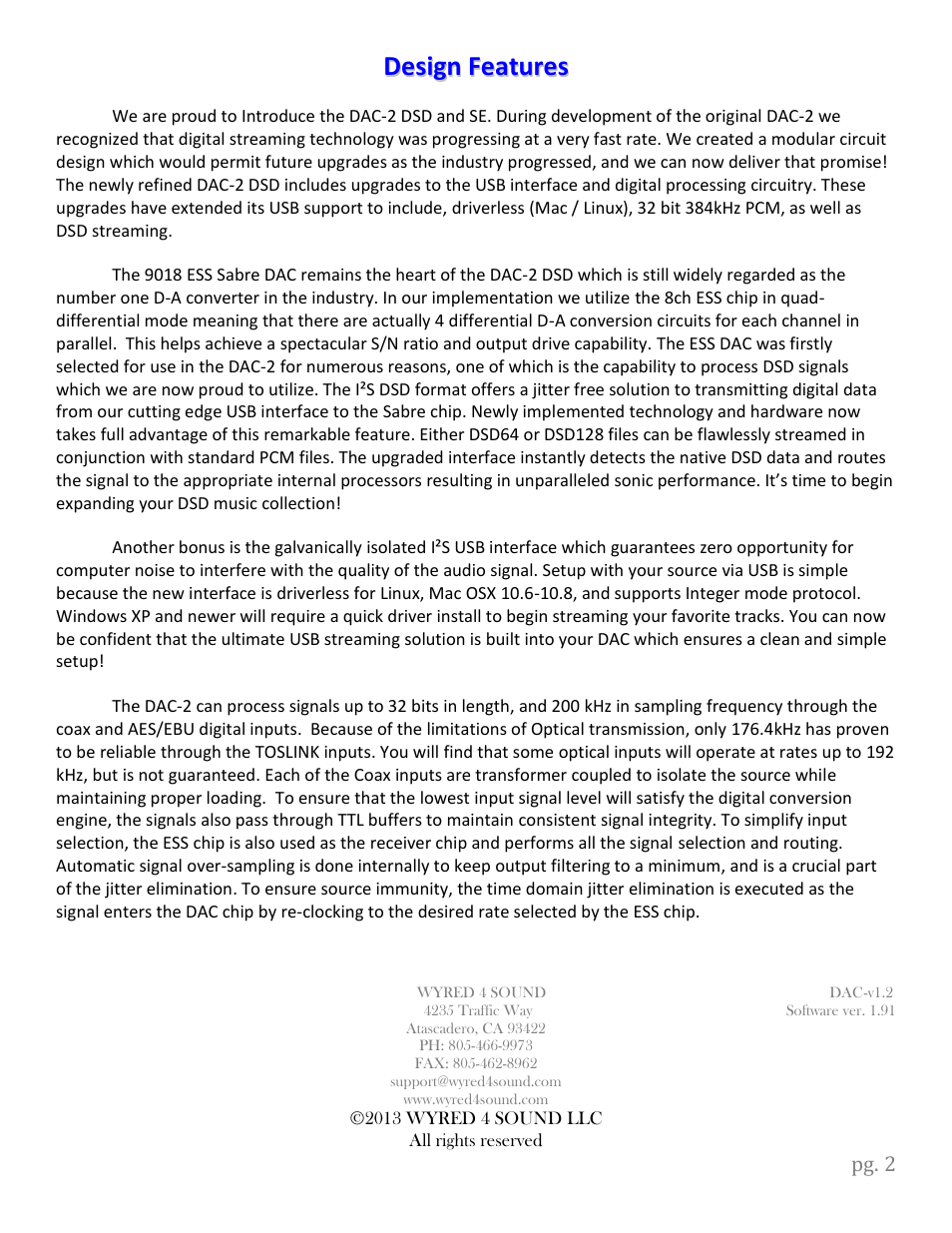 Wyred 4 Sound DSDse User Manual | Page 4 / 18