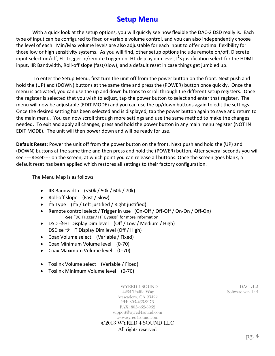 Wyred 4 Sound DSDse User Manual | Page 6 / 18
