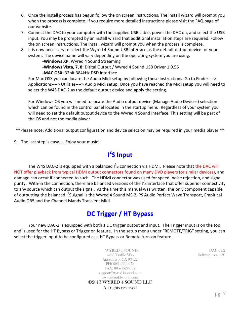 Wyred 4 Sound DSDse User Manual | Page 9 / 18
