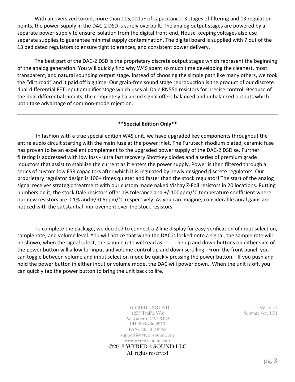 Wyred 4 Sound DAC-2 DSD User Manual | Page 5 / 18