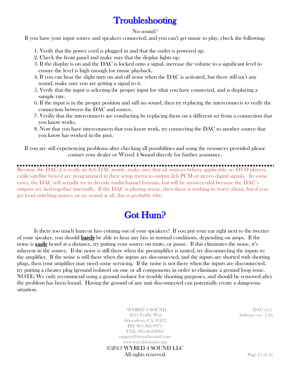 Wyred 4 Sound DAC-2 User Manual | Page 11 / 16