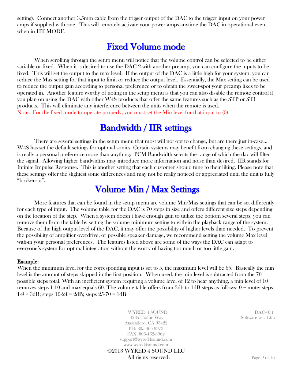 Wyred 4 Sound DAC-2 User Manual | Page 9 / 16