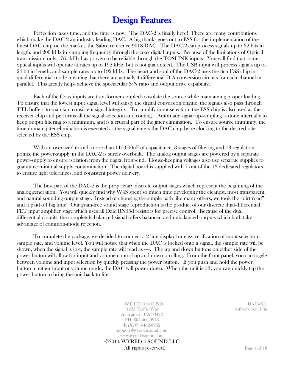 Wyred 4 Sound DAC-2 User Manual | Page 4 / 18