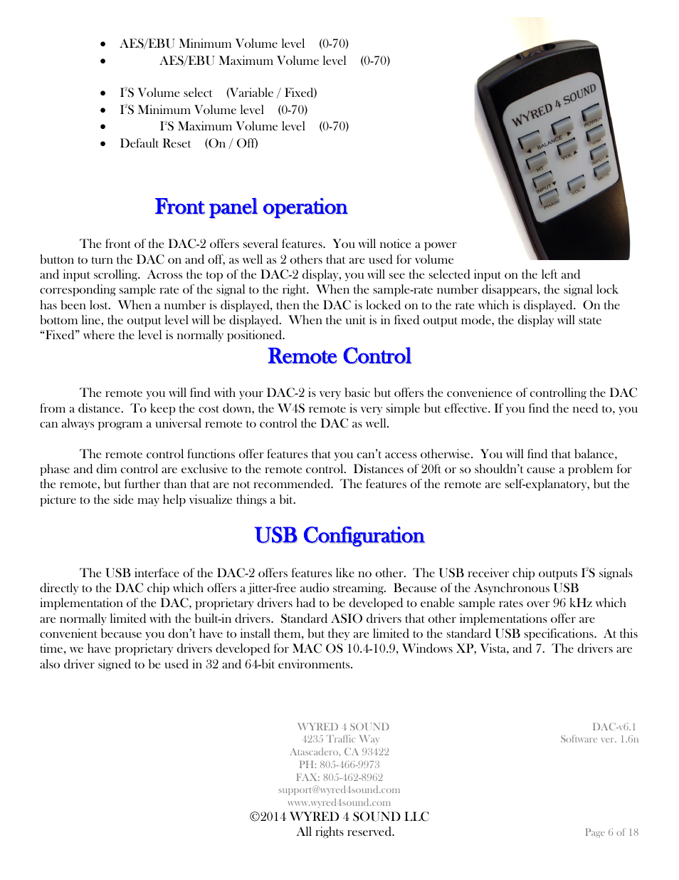 Wyred 4 Sound DAC-2 User Manual | Page 6 / 18